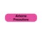 Nevs Precaution Labels -Airborne Precaution 5/16" x 1-1/4" Flr Pink w/Black N-15900 - alternate 1